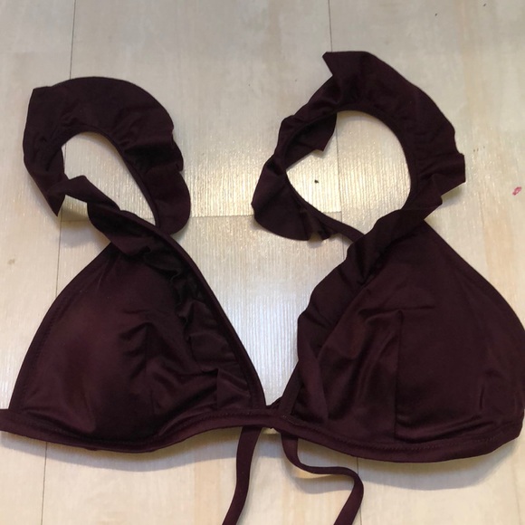 PINK Victoria's Secret Other - Victoria’s Secret Ruffled Strappy Bikini Top